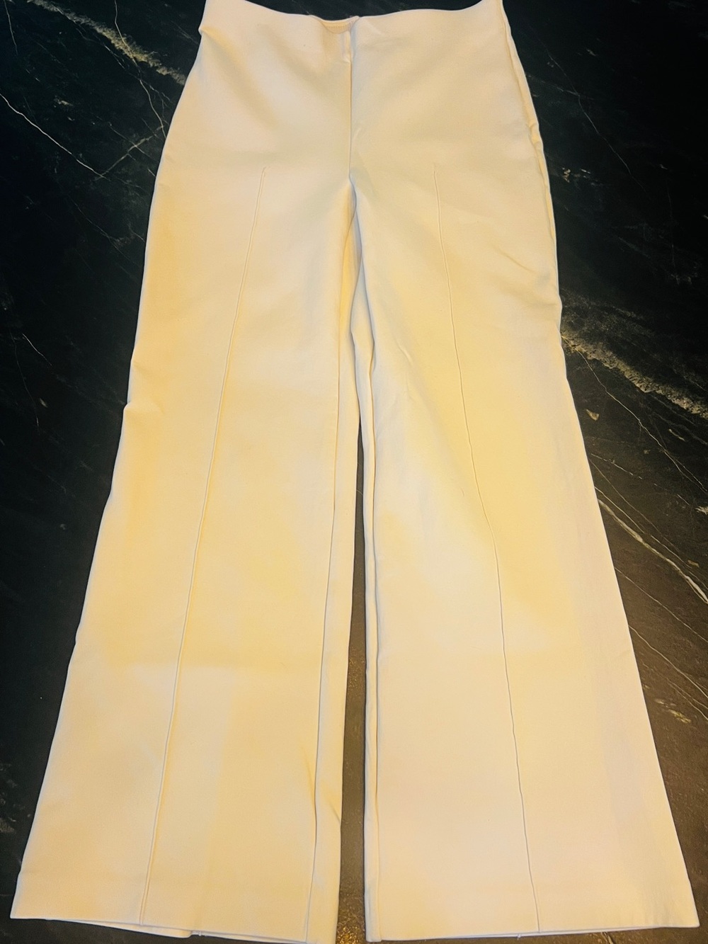 lululemon athletica High-Rise Stretch Wide-Leg Trousers Pants in Ivory LG